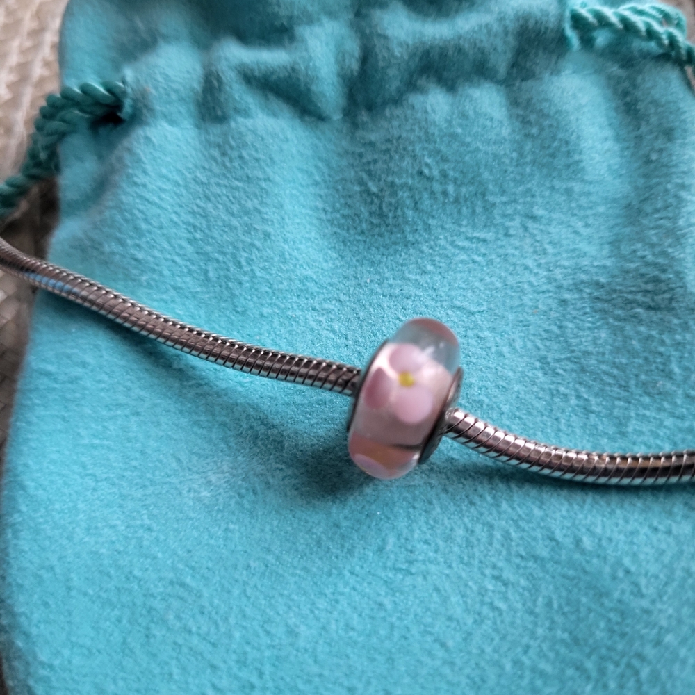 Pandora Pink Floral Bead